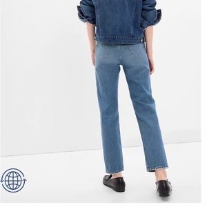Gap High Rise Cheeky Straight Jeans with Washwell